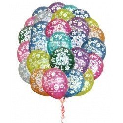 Облако шаров Поздравляем 2   25 шт