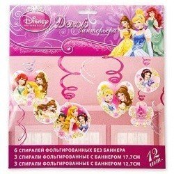 Спираль Disney Принцессы 46-60см, 12 шт