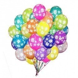 Облако шаров Полевые цветы 100 шт