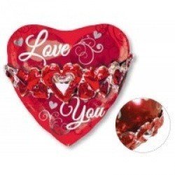 Шар фигура Сердце 2D I Love You