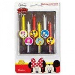 Свечи для торта Disney Микки и друзья 6 шт