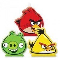 Свечи для торта Angry Bird 4 штуки