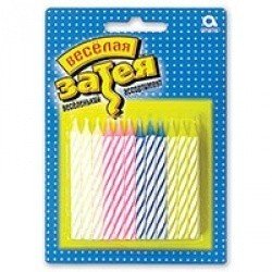 Свечи для торта ассорти 24 шт