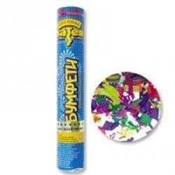 Хлопушка с кнопкой 30см конф бум