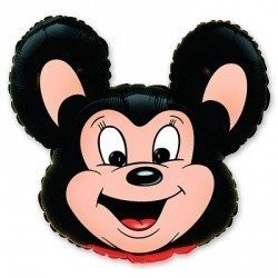 Шар фигура Майти Маус черный