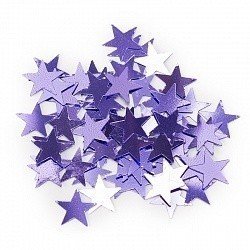 Конфетти звезды сиреневые 17 гр