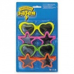 Очки солнцезащитные фигурные 4 шт