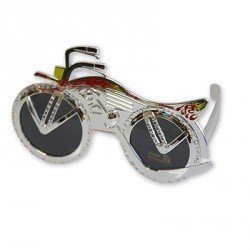 Очки Мотоцикл серебряный