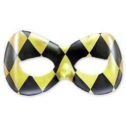 Полумаска пластик Арлекин