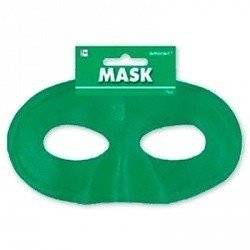 Полумаска атлас зеленая