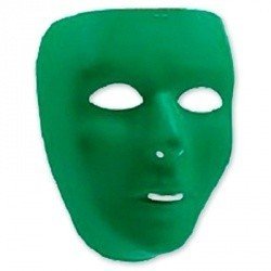 Маска пластиковая зеленая