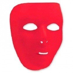 Маска пластиковая красная