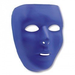 Маска пластик синяя