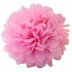 Помпон Розовый 30 см