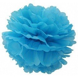 Помпон Голубой 30 см