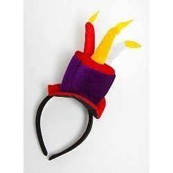 Ободок Фиолетовая шляпка со свечами