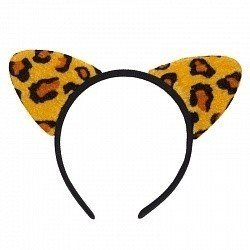 Ободок с ушками Леопард