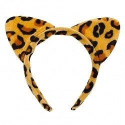 Ободок с ушками Котенок леопард