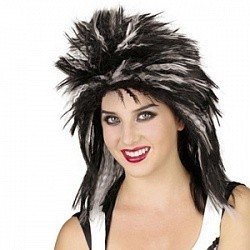 Парик Диско, черно-белый