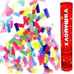 Пневмохлопушка 30 см Бумажное конфетти