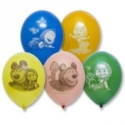 Облако шаров Маша и Медведь 50 шт