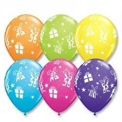 Облако шаров Подарки и Звезды 100 шт