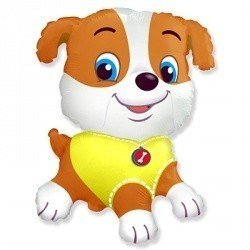 Шар фигура Щенок в желтом Крепыш