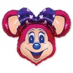 Шар фигура Лолли супер малиновая