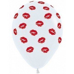 Облако белых шаров Поцелуи 50 шт