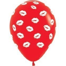 Облако красных шаров Поцелуи 100 шт