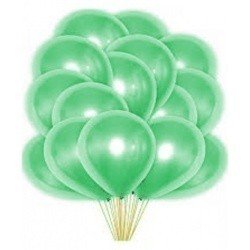 Облако зеленых перламутровых шаров 25 шт