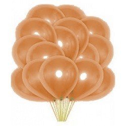 Облако персиковых перламутровых шаров 25 шт