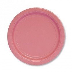 Тарелки нежно-розовые, 17 см