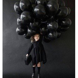 Облако шаров черных пастель 25 шт