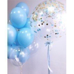 Готовое решение нежно голубое 