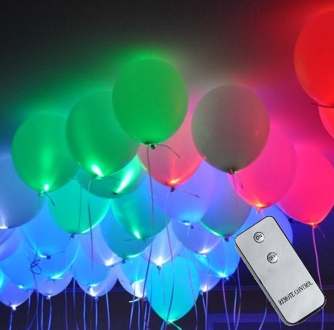 Светящиеся шары с пультом 100 шт