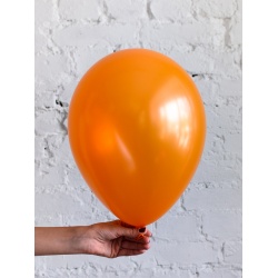 Шар оранжевый металлик