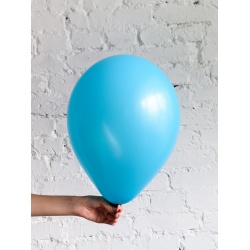 Шар голубой матовый