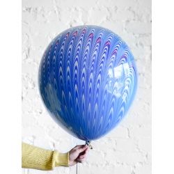 Шар Синий мраморный 