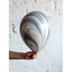 Шар Супер Агат Black White черно-белый