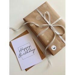 Открытка «Happy Birthday Thin Square»