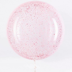 Большой шар с розовым пенопластом