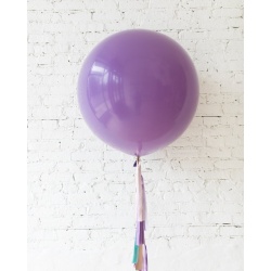 Большой шар фиолетовый на гирлянде