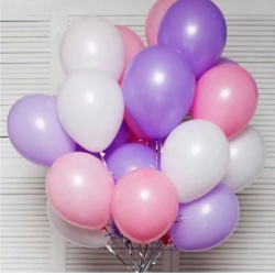 Облако из шаров нежное трио 25 шт