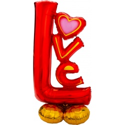 Ходячий шар LOVE красная