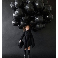 Облако шаров черных пастель 15 шт