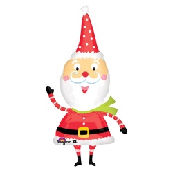 Шар фигура Новый год Санта забавный