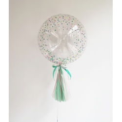 Шар бабл Конфетти разноцветное