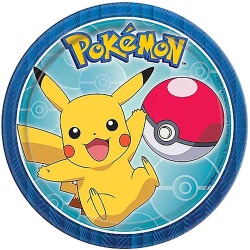 Тарелка Покемон Пикачу 17см 8шт