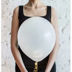 Шар белый пастель
